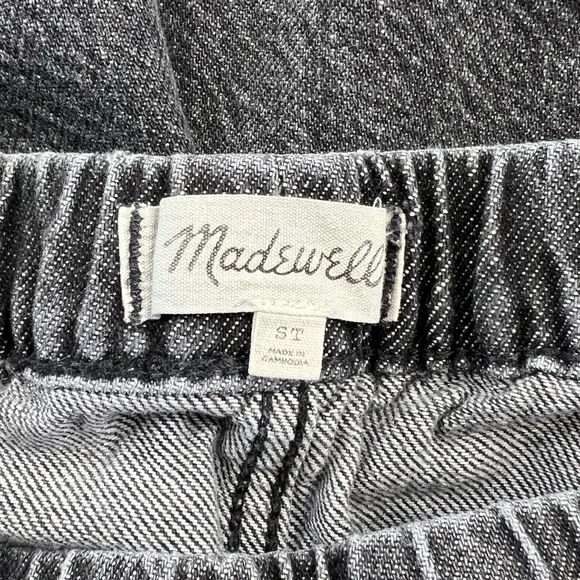 Madewell Relaxed Pull On Elastic Waist Medium Denim Jeans Sz: ST - Picture 10 of 14